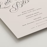 "Mirin" - Menu Signs in Linen by Kate Ahn - Detail