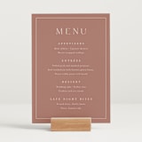"Warm affection" - Menu Signs in Dusty Rose by Stacey Meacham - In Use