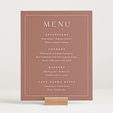 "Warm affection" - Menu Signs in Dusty Rose by Stacey Meacham - In Use