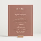 "Warm affection" - Menu Signs in Dusty Rose by Stacey Meacham - In Use
