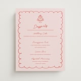 "Party On!" - Menu Signs in Sangria Spark by Zove Ahhh - Front