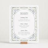 "Vintage Sketched" - Menu Signs in Wisteria by Jenna Holcomb - In Use