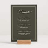 "refined" - Menu Signs in Olive by Nicole Walsh - In Use