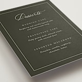 "refined" - Menu Signs in Olive by Nicole Walsh - Detail