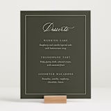"refined" - Menu Signs in Olive by Nicole Walsh - In Use