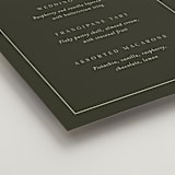 "refined" - Menu Signs in Olive by Nicole Walsh - Detail