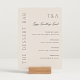 "In Love" - Menu Signs in Linen by Vanessa Doyle - In Use