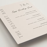 "In Love" - Menu Signs in Linen by Vanessa Doyle - Detail