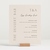 "In Love" - Menu Signs in Linen by Vanessa Doyle - In Use