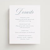 "Empire" - Menu Signs in Dusty Blue by Jennifer Postorino - Front