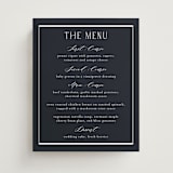 "Luster" - Menu Signs in Ocean by Stacey Meacham - Front