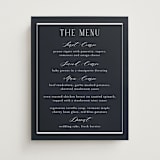 "Luster" - Menu Signs in Ocean by Stacey Meacham - Front
