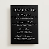 "Classy Type" - Menu Signs in Lily by Hooray Creative - Front