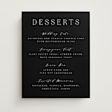 "Classy Type" - Menu Signs in Lily by Hooray Creative - Front