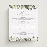 "Classic Love" - Menu Signs in Vanilla by Susan Moyal - Front