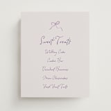 "tablescape drawing" - Menu Signs in Hydrangea by Cass Loh - Front