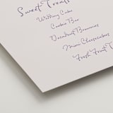 "tablescape drawing" - Menu Signs in Hydrangea by Cass Loh - Detail