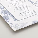 "Coastal Toile" - Menu Signs in Periwinkle by Jenna Holcomb - Detail