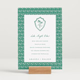 "Palm Tree Crest" - Menu Signs in Palm by Erika Firm - In Use