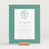 "Palm Tree Crest" - Menu Signs in Palm by Erika Firm - In Use