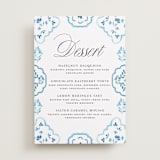 "Almafi" - Menu Signs in Cerulean by Itsy Belle Studio - Front
