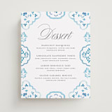 "Almafi" - Menu Signs in Cerulean by Itsy Belle Studio - Front