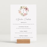 "Timeless Blooms" - Menu Signs in Peony by Susan Moyal - In Use
