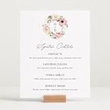"Timeless Blooms" - Menu Signs in Peony by Susan Moyal - In Use