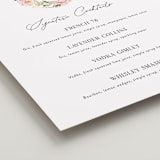 "Timeless Blooms" - Menu Signs in Peony by Susan Moyal - Detail