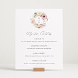 "Timeless Blooms" - Menu Signs in Peony by Susan Moyal - In Use