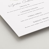 "Timeless Blooms" - Menu Signs in Peony by Susan Moyal - Detail