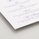"watercolor flowers crest" - Menu Signs in Dusty Blue by Cass Loh - Detail