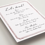 "Handwritten" - Menu Signs in Wine by Cass Loh - Detail