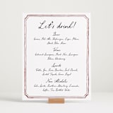 "Handwritten" - Menu Signs in Wine by Cass Loh - In Use