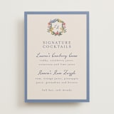 "A wedding in Low Country" - Menu Signs in Cornflower by Chris Griffith - Front