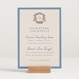 "A wedding in Low Country" - Menu Signs in Cornflower by Chris Griffith - In Use