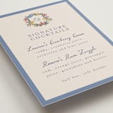 "A wedding in Low Country" - Menu Signs in Cornflower by Chris Griffith - Detail