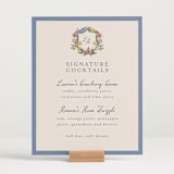 "A wedding in Low Country" - Menu Signs in Cornflower by Chris Griffith - In Use
