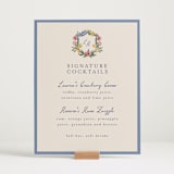 "A wedding in Low Country" - Menu Signs in Cornflower by Chris Griffith - In Use