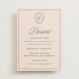"Scripted" - Menu Signs in Emerald by Creo Study - Front