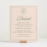 "Scripted" - Menu Signs in Emerald by Creo Study - In Use