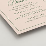 "Scripted" - Menu Signs in Emerald by Creo Study - Detail