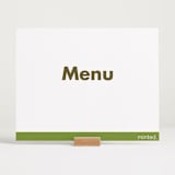 "Landscape Custom" - Menu Signs in Charcoal by Minted Custom - In Use