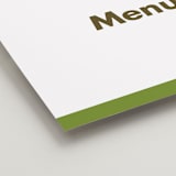 "Landscape Custom" - Menu Signs in Charcoal by Minted Custom - Detail