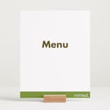 "Portrait Custom" - Menu Signs in Charcoal by Minted Custom - In Use