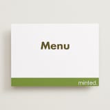 "Landscape Custom" - Menu Signs in Charcoal by Minted - Front