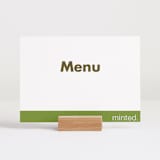 "Landscape Custom" - Menu Signs in Charcoal by Minted - In Use