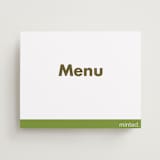 "Landscape Custom" - Menu Signs in Charcoal by Minted - Front
