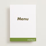 "Portrait Custom" - Menu Signs in Charcoal by Minted - Front