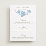 "Anemones" - Menu Signs in Azure by letterfix - Front